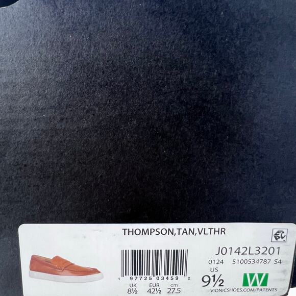 Vionic Thompson Slip-on Penny Loafers Casual Comfort Shoe Tan Men 9.5 Wide NWOB - Picture 10 of 10